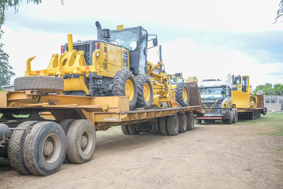 Laikipia receives second batch of leased road construction equipment